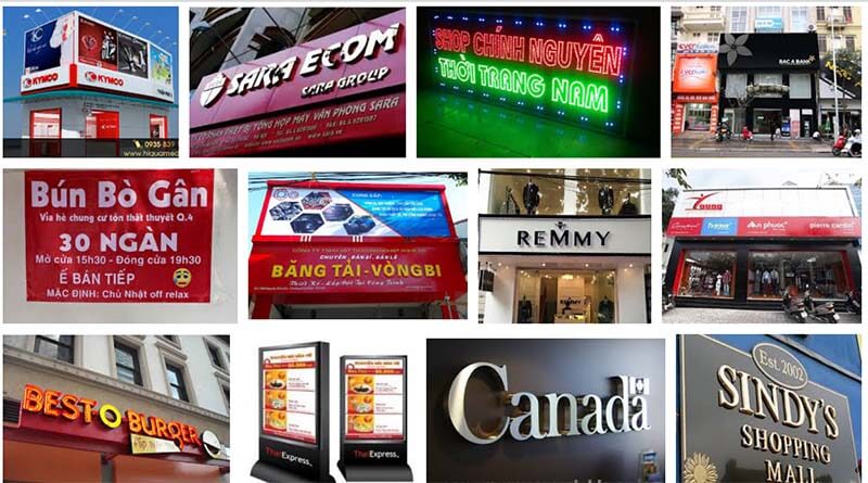 lam bien quang cao o a noi